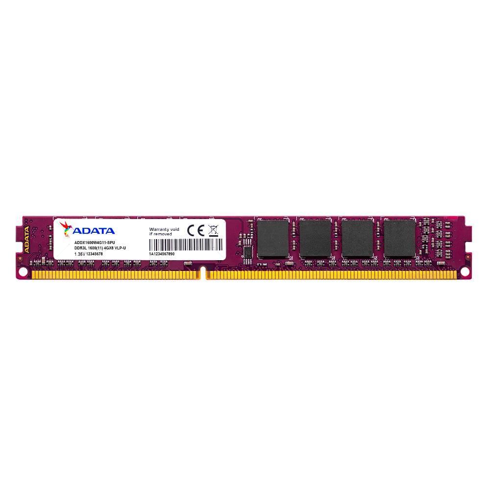 Memoria ADATA ADDX1600W4G11-SPU, 4 GB, DDR3L, 1600 MHz, UDIMM