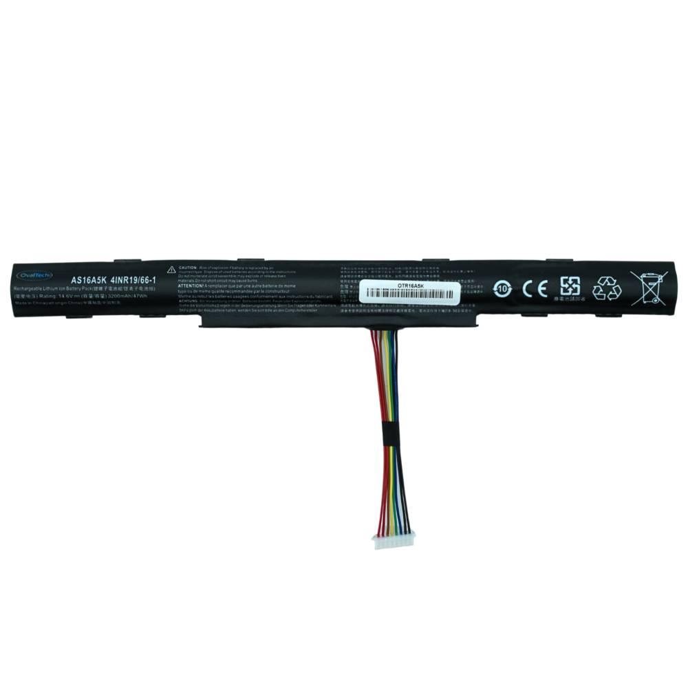 Bateria Ovaltech OTR16A5K 14.6V 3200Ah -para Acer Aspire E15 E5-475G 523G 553G 573G 575G 774G E5-575 E5-575-59QB Series AS16A5K