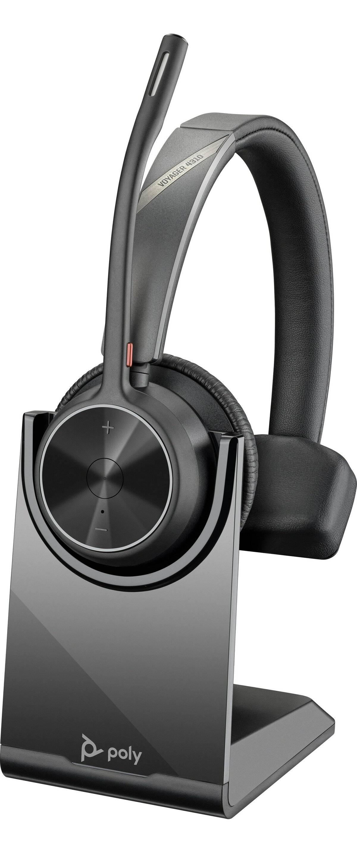 Poly Voyager 4310, USB-A, Binaural, incluye base de carga