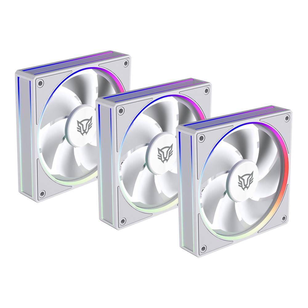 Kit 3 Ventiladores 120mm EOLOX BORA EXB85 Balam Rush Azender Series Velocidad: 600-1800 Rpm, Nivel de ruido 28DB