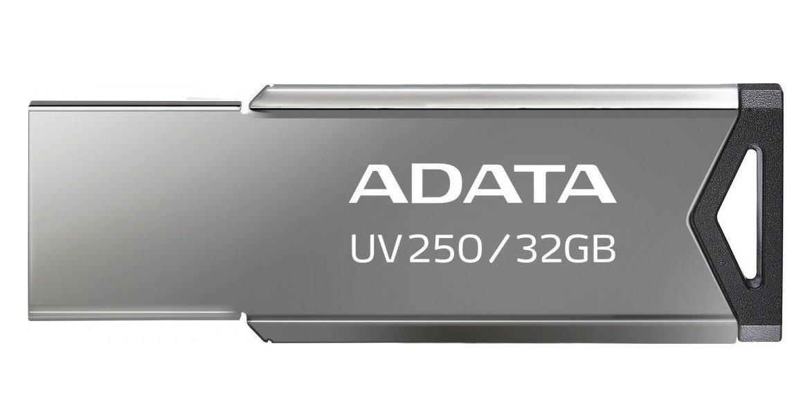 Memoria USB 2.0 ADATA UV250, Plata, 32 GB, USB tipo A