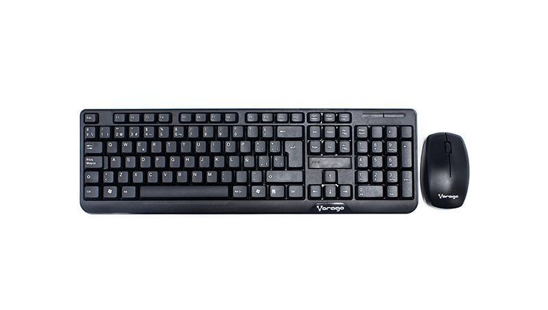 KIT TECLADO Y MOUSE VORAGO KM-302 INALAMBRICO NEGRO