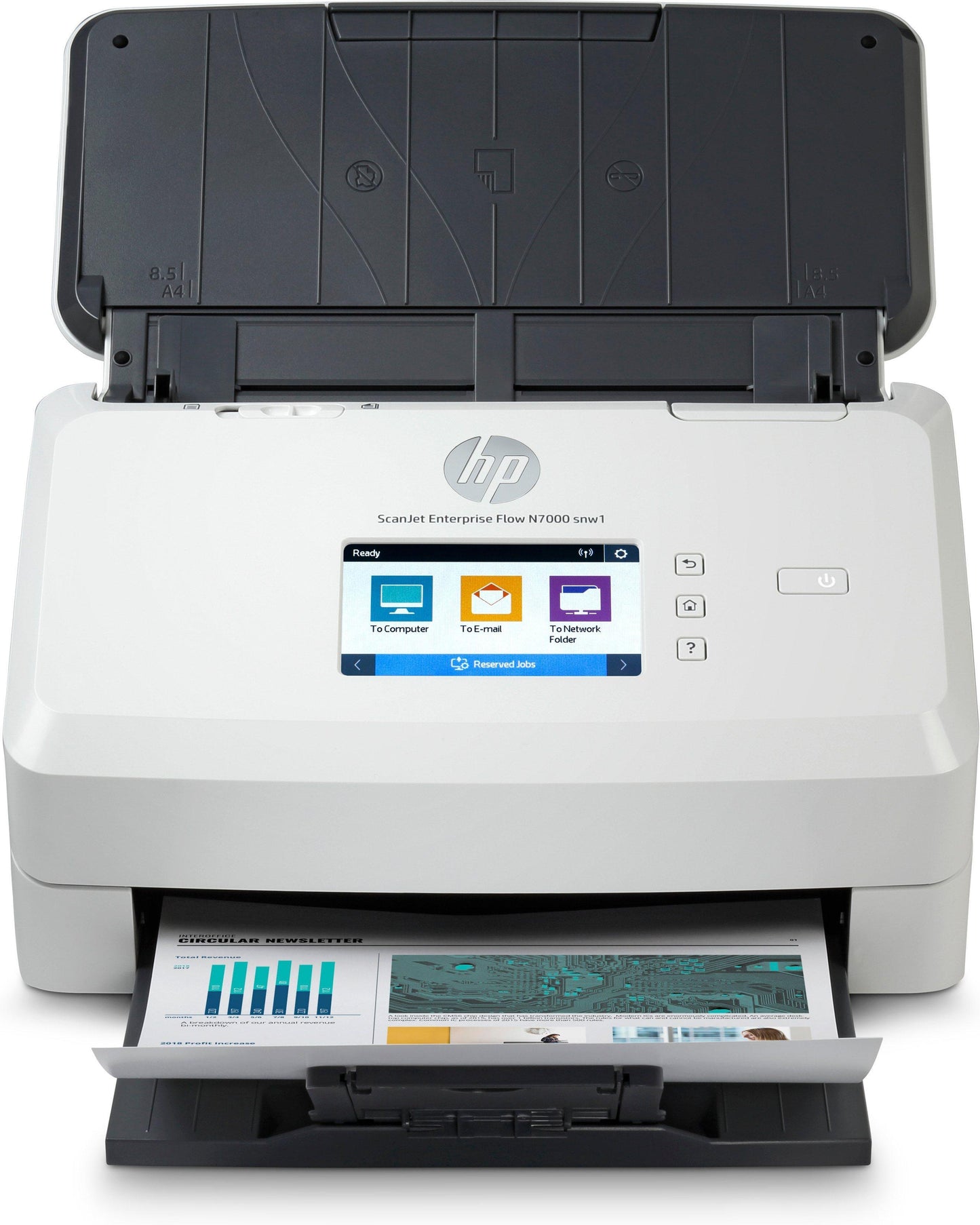 Escáner HP N7000 6FW10A - ADF, 7500 páginas
