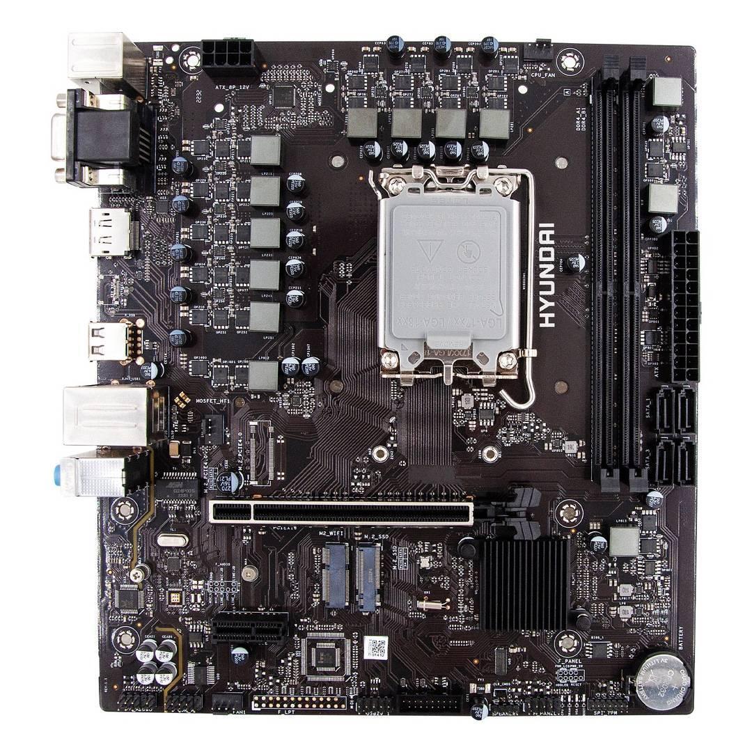 Motherboards HYUNDAI HTH610A01, DDR4-SDRAM, 64 GB, Intel, LGA1700, Micro ATX