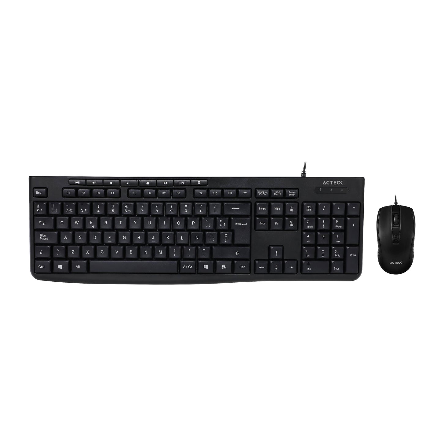 Kit Teclado y Mouse Acteck CREATOR PRIME MK455 Essential Series Teclado y Mouse Alámbrico