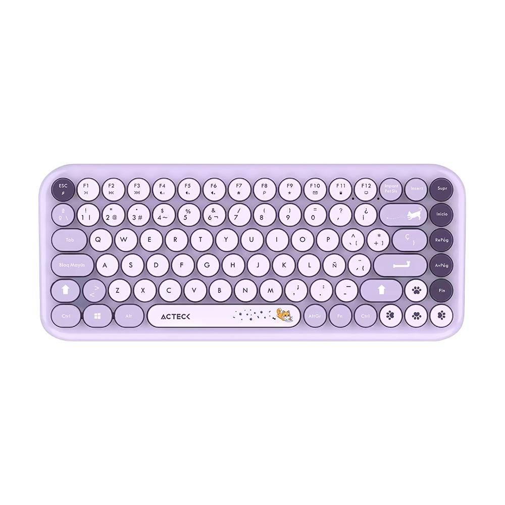 Kit Teclado y mouse Inalámbricos 2.4hz Creator Chic K-Colors MK480 Advanced Series Teclado Inalambrico Dongle 2.4Mhz, Rango 10m