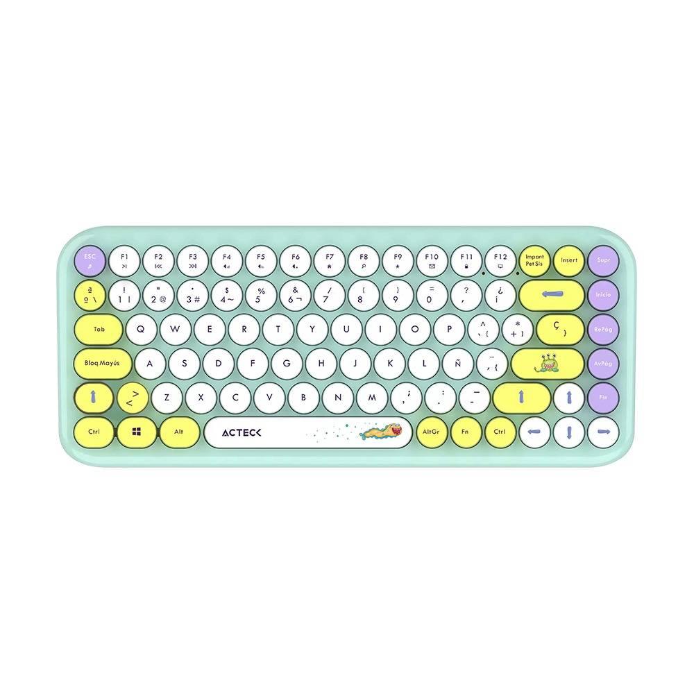 Kit Teclado y mouse Inalámbricos 2.4hz Creator Chic K-Colors MK480 Advanced Series Teclado Inalambrico Dongle 2.4Mhz, Rango 10m