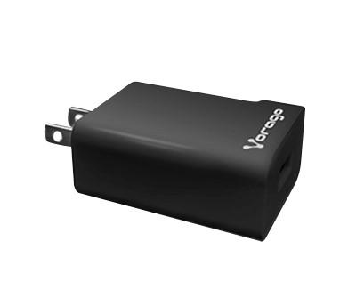 Cargador VORAGO AU-302-BK, Negro, Fast Charge 2.4A