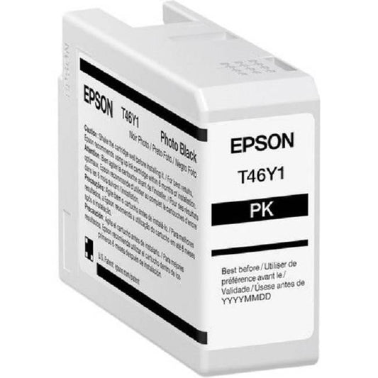 Cartucho Epson Pro10 T46Y100 Tinta UltraChrome Photo Black 50ML Compatible para SureColor P900