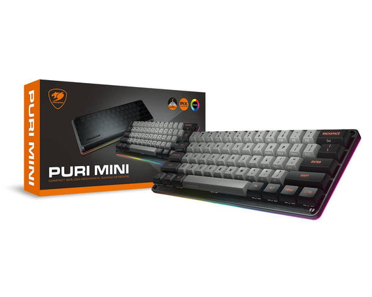 Teclado COUGAR PURI MINI MECANICO (37PRMM1MI.0002) Switches-Mecánico, USB, 6Efectos, ALAMBRICO