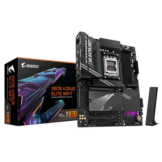 Tarjeta Madre  AORUS X870 A  ELITE WIFI7, ATX,  Socket AM5,  256GB DDR5,  para AMD