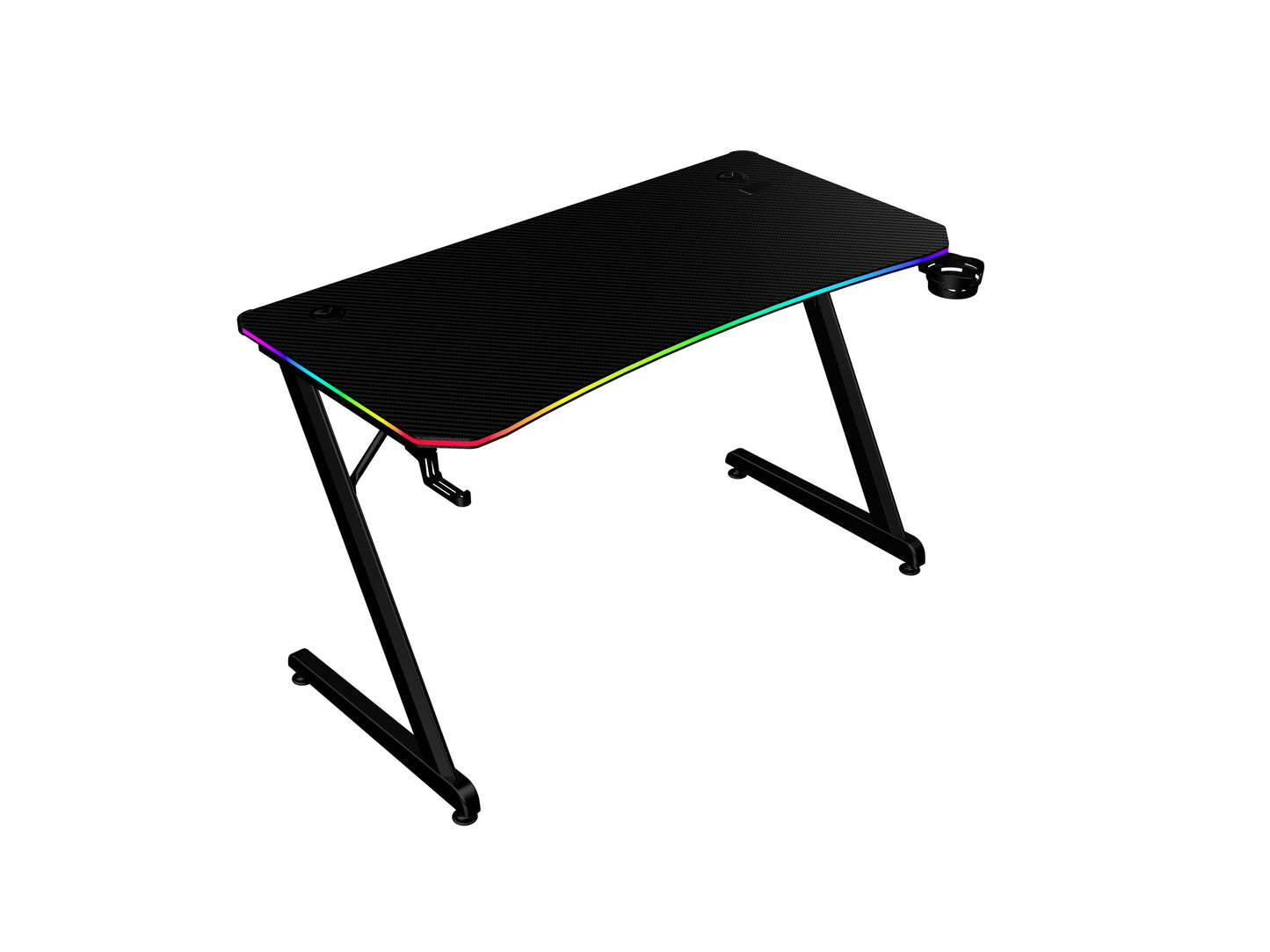 Escritorio Gamer Ergonómico  Olympus Spot Glow Pro MRX8000 Balam Rush Legend Series Escritorio Gamer Ergonómico 120 x 60cm, Iluminación RGB, Porta Vasos
