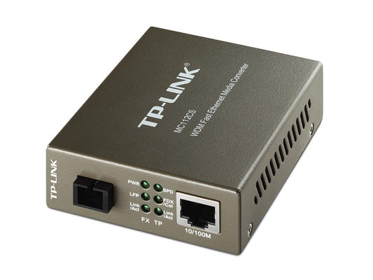 CONVERTIDOR MULTIMEDIA WDM DE 10/100MBPS TP-LINK  MC111CS DE RECEPCIÓN Y TRANSMISIÓN DE DATOS EN UNA FIBRA