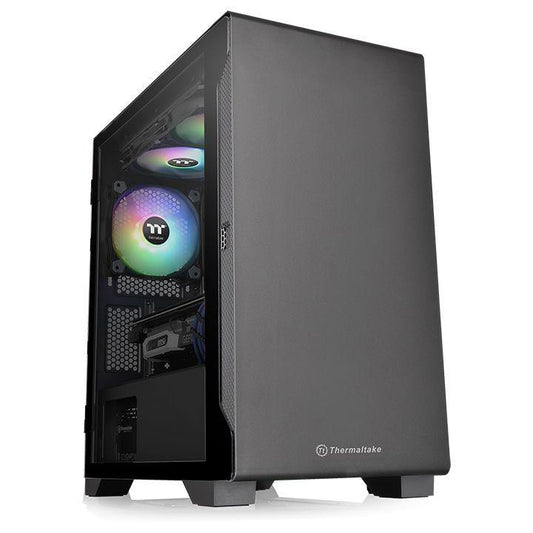 Gabinete Thermaltake S100 Tempered Glass Negro Micro Tower, Micro-ATX/Mini-ITX, USB 2.0/3.0, sin Fuente, 1 Ventilador Instalado