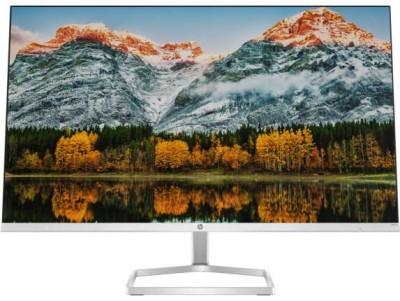 Monitor HP FHD M27fw. 27 pulgadas en diagonal (2H1A4AA#ABA). Pantalla con antirreflejo Resolución 1920 x 1080. Puertos HDMI /VGA, color blanco.