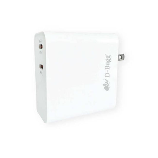 CARG PARED DBUGG TIPO C 65W  DB-PD64 Cargador de pared / Con conectores duales de carga ultra rápida / Trabaja con potencia de 65 W.