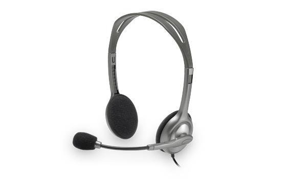 Diadema LOGITECH H111, PC/Juegos, Diadema, Gris, Alámbrico, 3.5 mm (1/8