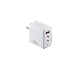 Cargador de pared ADATA, 65W, Admite los estándares de carga rápida PD3.0 y QC 4.0 . Color BLANCO, CHARGERU-0653-QCPDWH