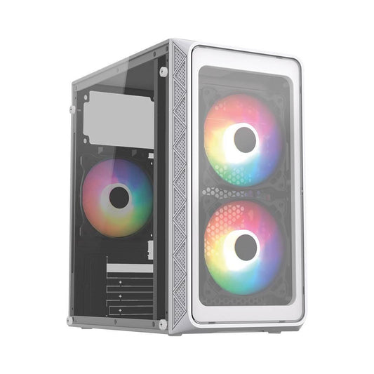 Gabinete Mini Torre Acteck DOOM PRO CRYSTAL GI730C Factor: Micro Atx, Mini ITX, Puertos: 1 USB 2.0 1 USB 3.0  Puerto dual 3.5mm