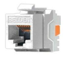 Conector Jack RJ45 CAT6  BELDEN AX101320, RJ-45, Blanco, Cat 6