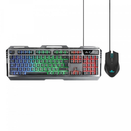 YEYIAN KIT DE TECLADO Y MOUSE GAMER PHOENIX SERIE 3000, 105 TECLAS, RETROILUMINACION LED, USB, MOUSE 6 BOTONES, SENSOR PIXAT - MODELO. YKP-20706