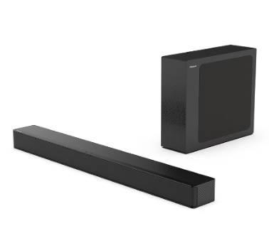 Barra de Sonido Hisense HS2100, Subwoofer Bluetooth. Canales 2.1