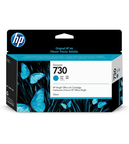 Tinta HP 730, P2V62A, Cian 130ml