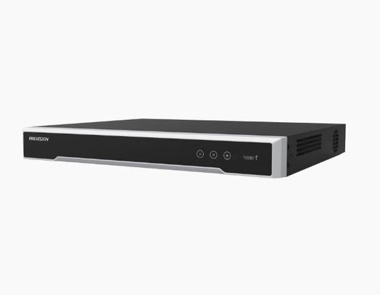 NVR 8 Megapixel (4K) (Compatible con Cámaras ACUSENSE) / 16 canales IP / 16 Puertos PoE+ / 2 Bahías de Disco Duro / Salida de Vídeo en 4K
