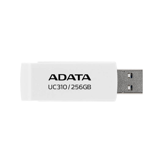 Memoria USB de 256GB UR310 3.2 Gen 1 (retro compatible 3.0 y 2.0), diseño material reciclado sin tapa. BLANCO. UC310-256G-RWH