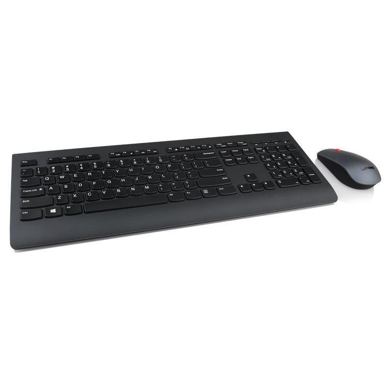 Kit teclado y mouse LENOVO 4X30H56831, Negro