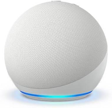 Amazon Echo Dot 5th Gen con asistente virtual Alexa AMZ-B09B94RL1R glacier white