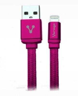Cable Lightning VORAGO CAB-119, Rosa, 1 m, Cable Lightning