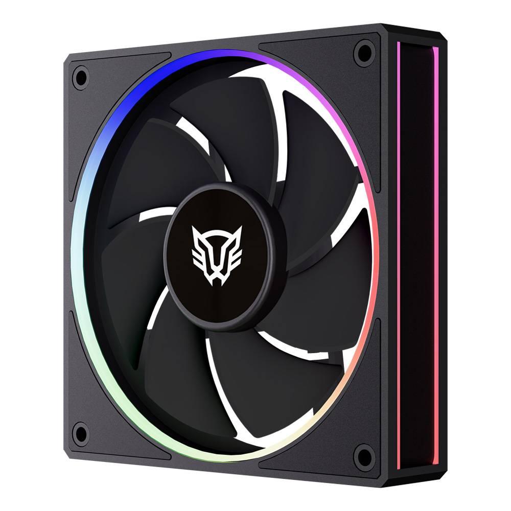 Ventilador de 120mm Balam Rush Eolox Bora-R EXB85R Velocidad: 600-1600 Rpm Flujo de aire: 48 CFM, Ruido: 28 dB ,7 Aspas (Inversas), Iluminacion ARGB