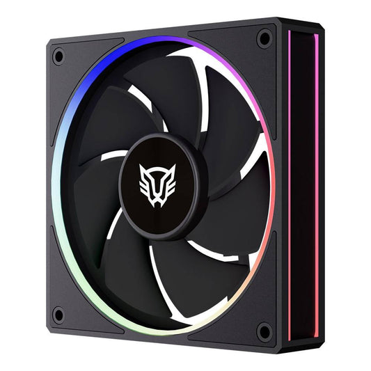 Ventilador de 120mm Balam Rush Eolox Bora-R EXB85R Velocidad: 600-1600 Rpm Flujo de aire: 48 CFM, Ruido: 28 dB ,7 Aspas (Inversas), Iluminacion ARGB
