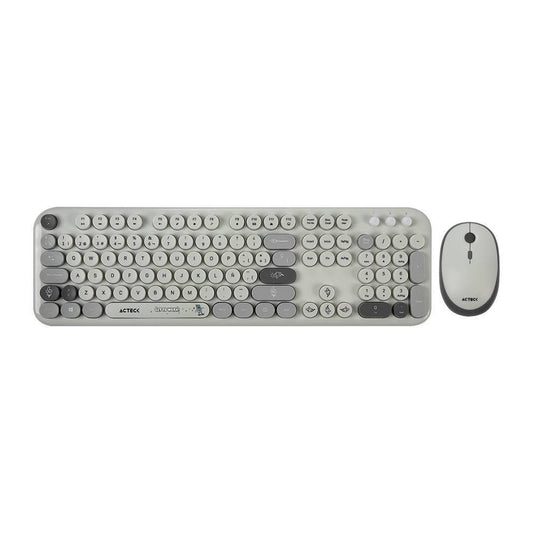 Kit Teclado y mouse Inalámbricos 2.4hz Creator Chic K-Colors MK485 Advanced Series Teclado Inalambrico Dongle 2.4Mhz, Rango 10m, 105 teclas