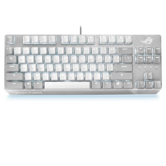Teclado Gamer ASUS ROG Strix Scope NX TKL X806 RGB, Teclado Mecánico, Alámbrico, Blanco