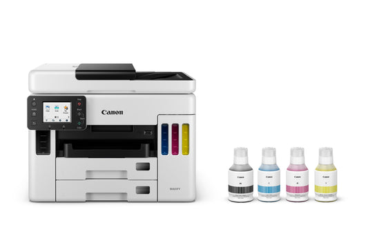 Impresora Multifuncional CANON Maxify GX7010, Tecnología Tinta Continua. Impresora, Copiadora, Escáner y Fax. Pantalla Táctil en Color de 2.7 Pulgadas