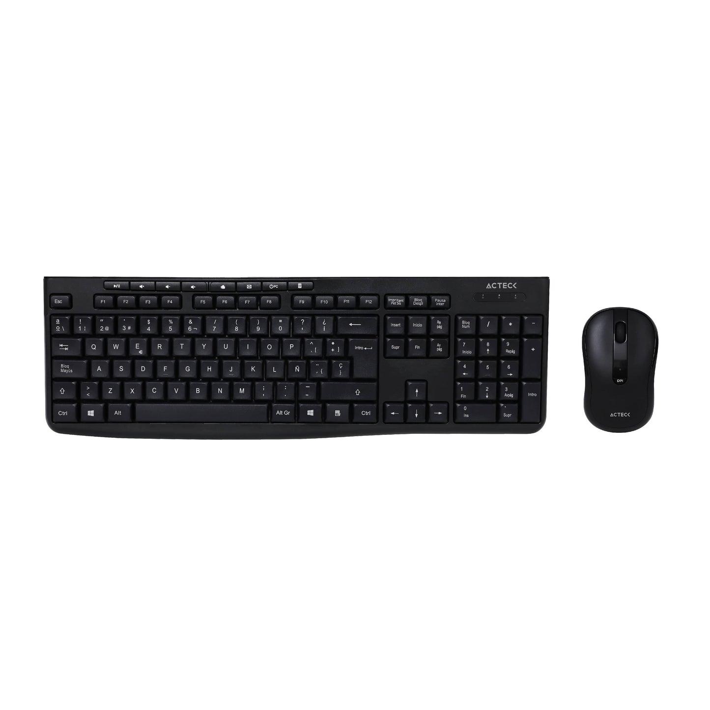 Kit Teclado y Mouse Acteck CREATOR PRIME MK225 Essential Series Teclado y Mouse Inalámbrico