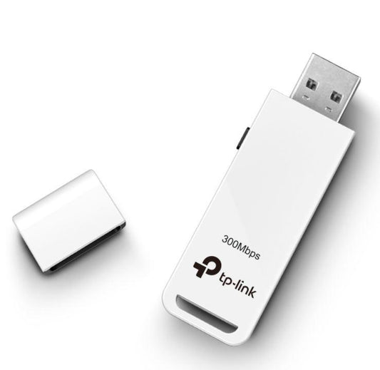 Adaptador USB  TP-LINK TL-WN821N, Inalámbrico, 300 Mbit/s, Color blanco