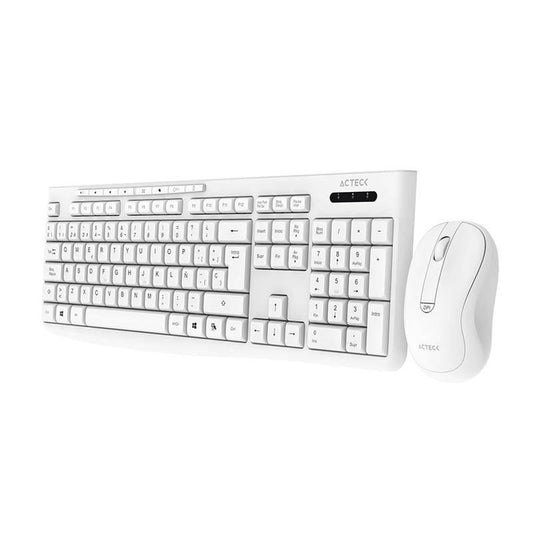 Kit Teclado y Mouse Creator Prime MK255 ACTECK Advanced Series Teclado y Mouse Inalámbrico Dongle 2.4Mhz