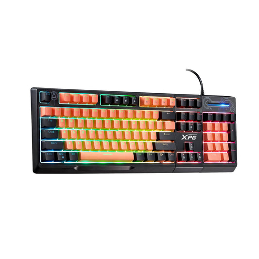 Teclado GAMING XPG MERA SEEKER, Membrana sensación mecánica, iluminación RGB, NEGRO.(SEEKER105Z-BK/OGCES)