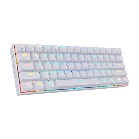 Teclado Mecánico Redragon Draconic White , Inglés, Blanco, RGB