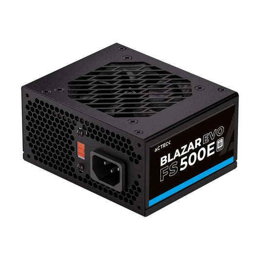 Fuente de Poder ACTECK Blazar Evo ACTECK FS500E Advanced Series 500W Slim. para gabinetes compactos: KENDAL, BERN, ATOM, BROOK