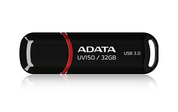 Memoria USB ADATA UV150, Naranja, 32 GB,  USB 3.2 (retrocompatible con 3.0 y 2.0), 100 MB/s