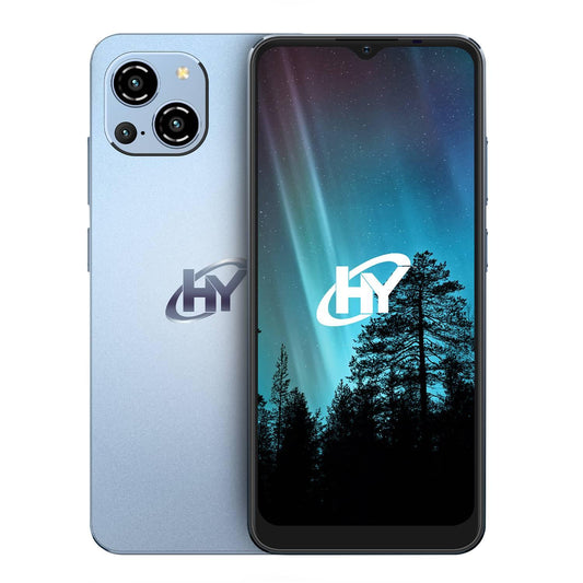 HYLine, 6.51 pulgadas 1600x720 Incell, T606, 8GB RAM, 256GB Storage, Android 13, 13MP Front, 48/2MP Rear, 5000 mAh, Includes Clear Case, Screen Protector a