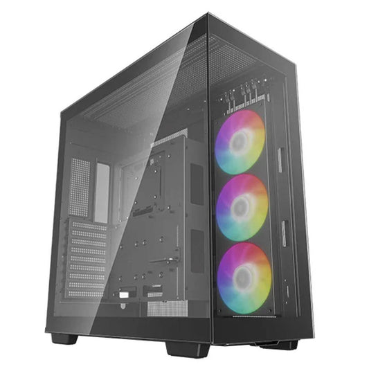 Gabinete Gaming DeepCool CH780 M-ATX/Mini-ITX/E-ATX, USB 3.0, sin Fuente, Incluye 1 Ventilador Instalado, Negro  R-CH780-BKADE41-A-1