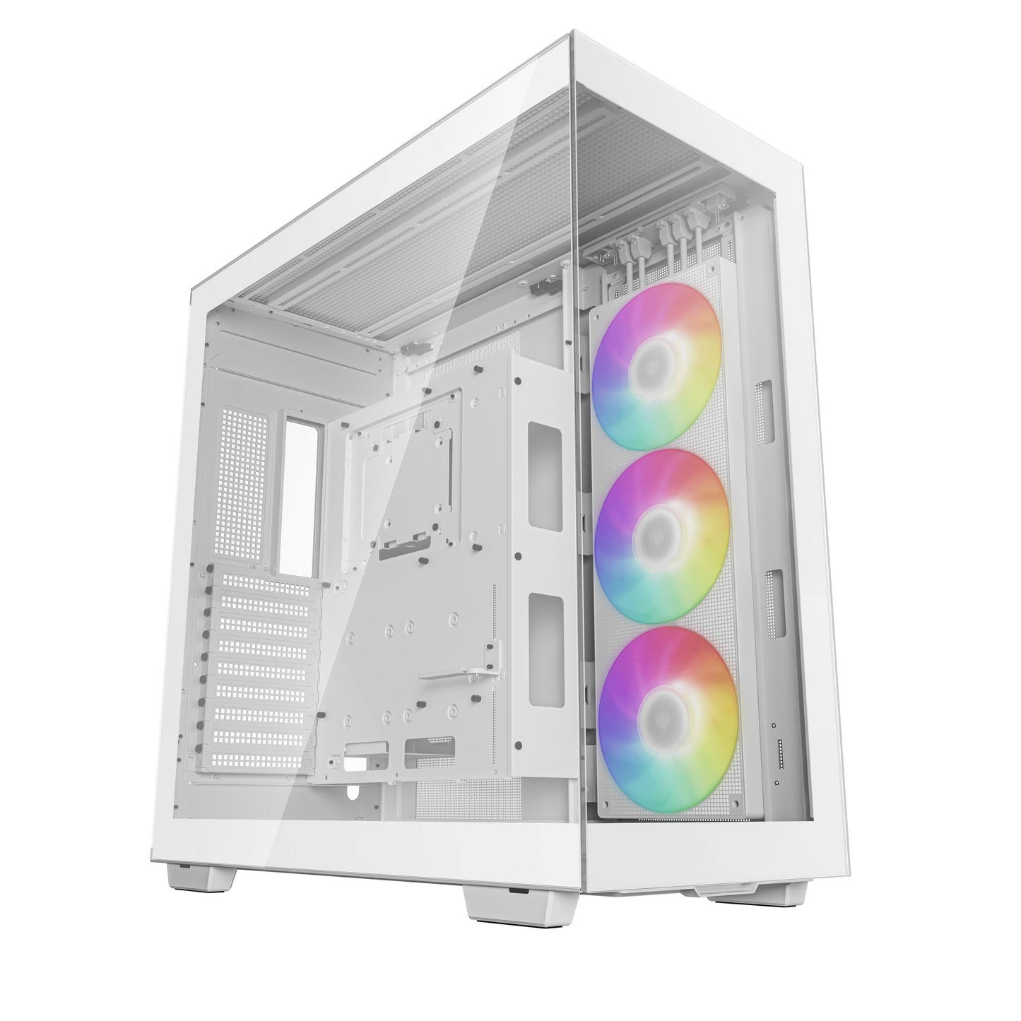 Gabinete Gaming DeepCool CH780 M-ATX/Mini-ITX/E-ATX, USB 3.0, sin Fuente, Incluye 1 Ventilador Instalado, Blanco R-CH780-WHADE41-A-1