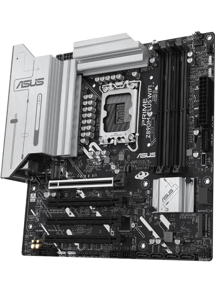 Motherboard ASUS Modelo PRIME Z890M-PLUS WIFI CPU Intel Socket LGA1851 para procesadores Intel Core Ultra Serie 2 procesadores conjunto de chipset