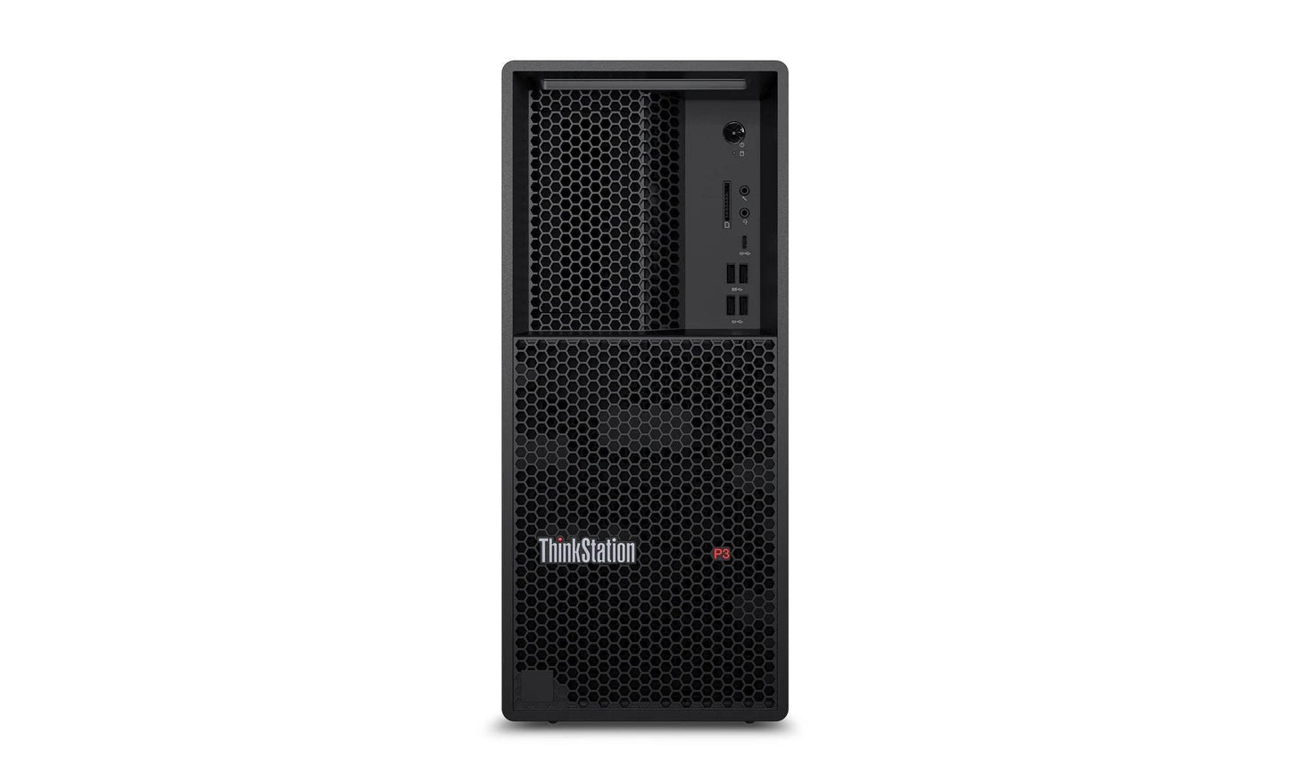 PC de escritorio Lenovo ThinkStation P3 Tower, Intel® Core™ i9-1300, 32 GB DDR5, 512 GB SSD, Windows 11 pro, Tarjeta grafica NVIDIA® RTX A2000 12GB
