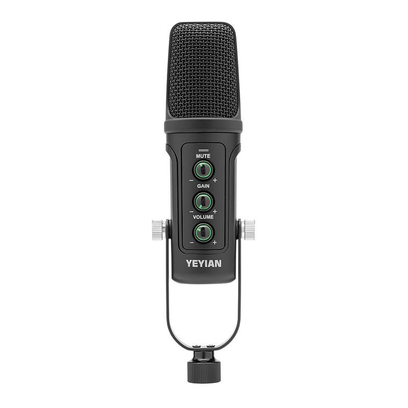 YEYIAN MICROFONO CONDENSADOR KIT STREAMING AGILE NL, BLACK, BRAZO DE TIJERA, SOPORTE  U, MONT ANTICHOQUE, FILTRO, MONT EN MESA USB B-USB A YSA-UCHQ-01